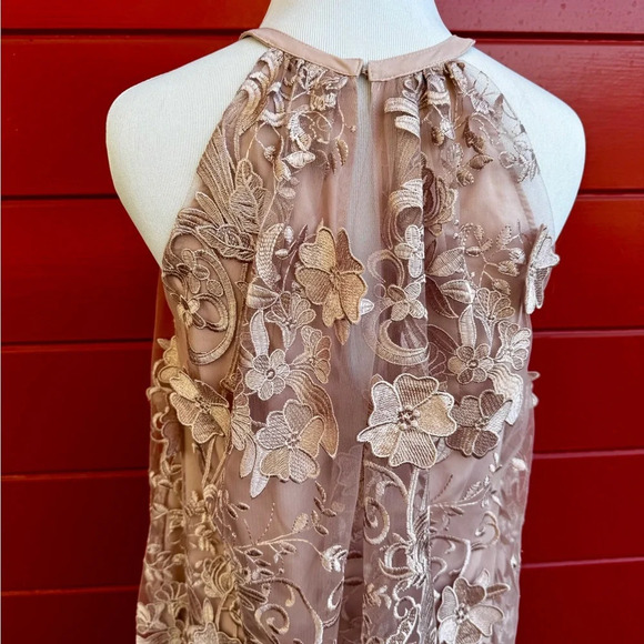 Belle Primrose Badgley Mischka embroidered Cocktail Dress size 2 - Picture 7 of 9
